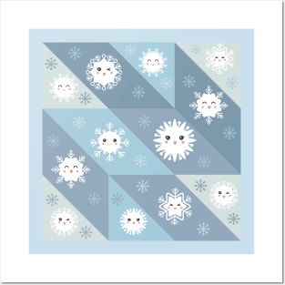 Cute Snowflake Christmas Patterns, Christmas 2022 new ideas Posters and Art